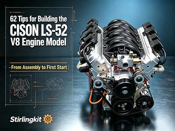 62 Tips for Building the CISON LS-52 V8 Engine Model — From Assembly to First Start | Stirlingkit