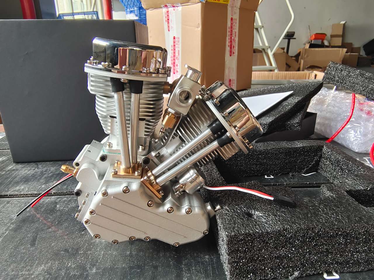 Q&A Questions for CISON FG-VT9 9cc V-twin V2 Engine - Stirlingkit