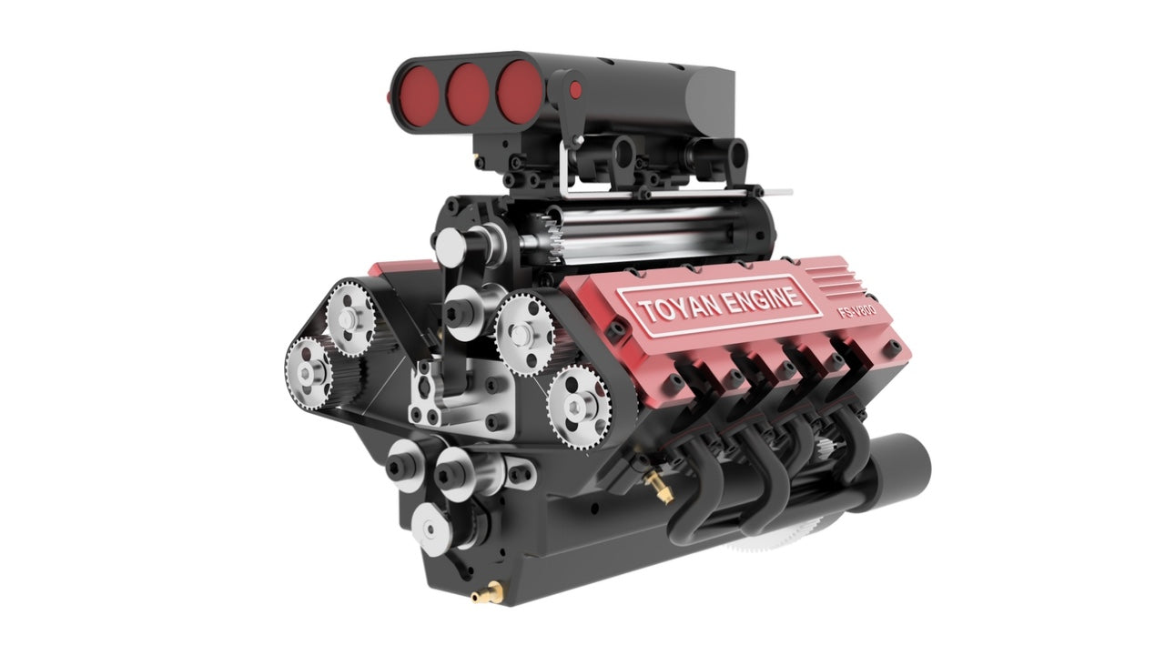 Toyan V8 Engine Supercharger New Design l Stirlingkit - Stirlingkit