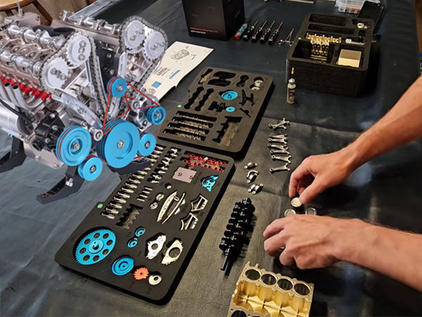 Learn Car Mechanics with a Teching V8 Engine Model, Not a Used Car | Stirlingkit