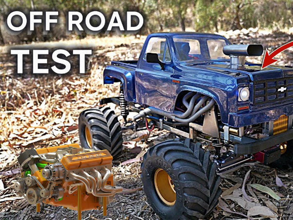 Building the World’s Smallest Gas-Powered RC Truck with the CISON V8 Engine — JohnnyQ90’s Story | Stirlingkit