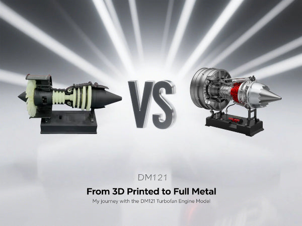 DM121 Turbofan Engine Metal vs. 3D Printed – Which One’s Right for Model Enthusiasts?