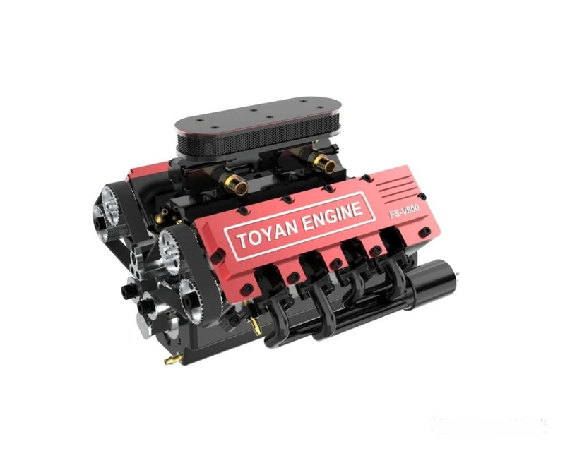 Toyan V8 Engine Still Uses Red Color Again!  | Stirlingkit