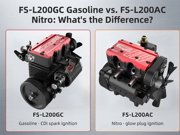 TOYAN FS-L200GC Gasoline vs. FS-L200AC Nitro: What's the Difference? | Stirlingkit