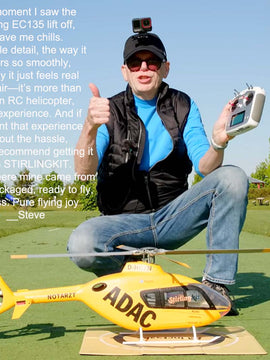 FLYWING EC135 470 Class RC Helicopter ADAC 6CH 2.4G with ACE Flight Controller & GPS