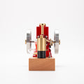 ENJOMOR 6cc Antique Red Hit and Miss Gas Engine Working Model - stirlingkit