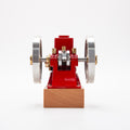 ENJOMOR 6cc Antique Red Hit and Miss Gas Engine Working Model - stirlingkit