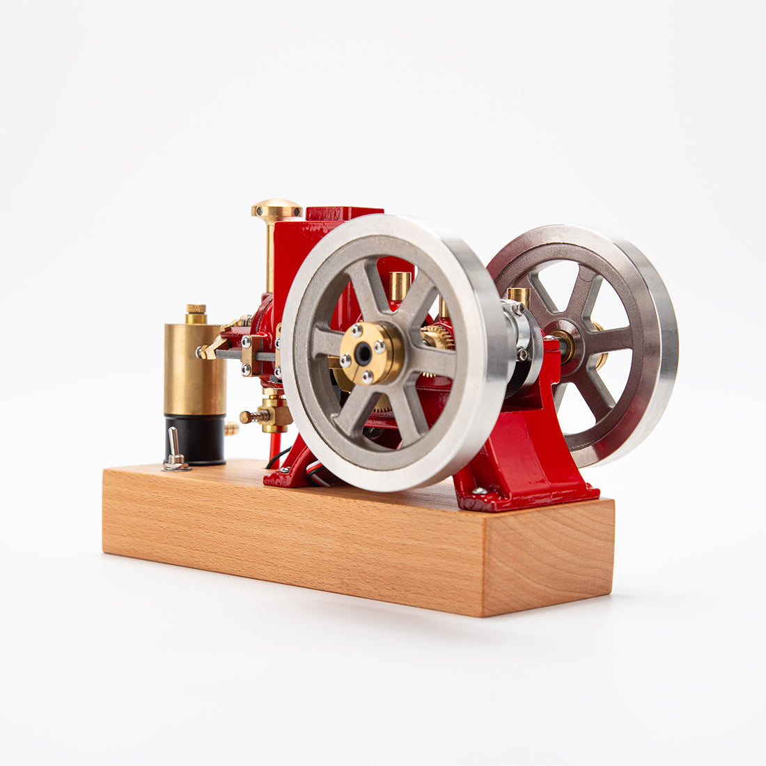 ENJOMOR 6cc Antique Red Hit and Miss Gas Engine Working Model - stirlingkit