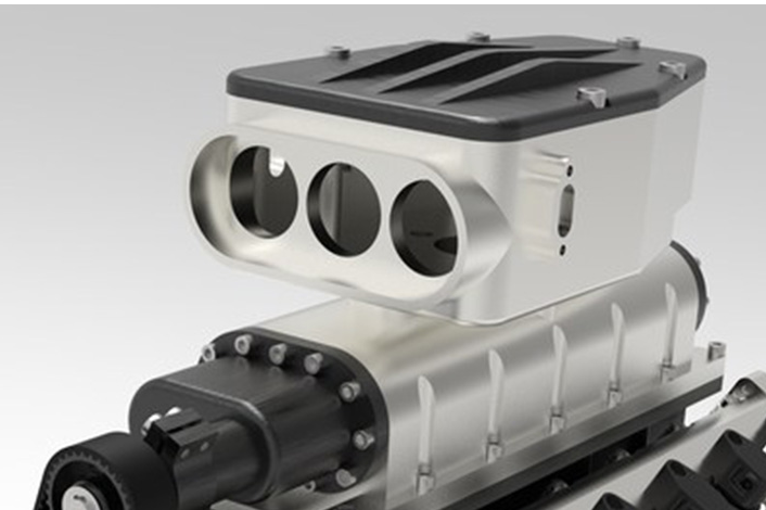 ENJOMOR All-Metal Supercharger for ENJOMOR V12 GS-V12 High Performance Engine Model - stirlingkit