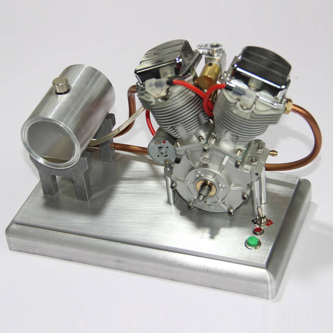CISON V2 Panhead V-twin engine with Solid CNC Base set