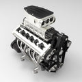 ENJOMOR All-Metal Supercharger for ENJOMOR V12 GS-V12 High Performance Engine Model - stirlingkit