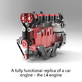 ENJOMOR GS-L4 Gas Engine 32cc 4-Stroke DOHC Inline Four RC Engine Model 12,000 rpm - stirlingkit