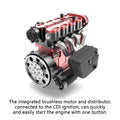 ENJOMOR GS-L4 Gas Engine 32cc 4-Stroke DOHC Inline Four RC Engine Model 12,000 rpm - stirlingkit