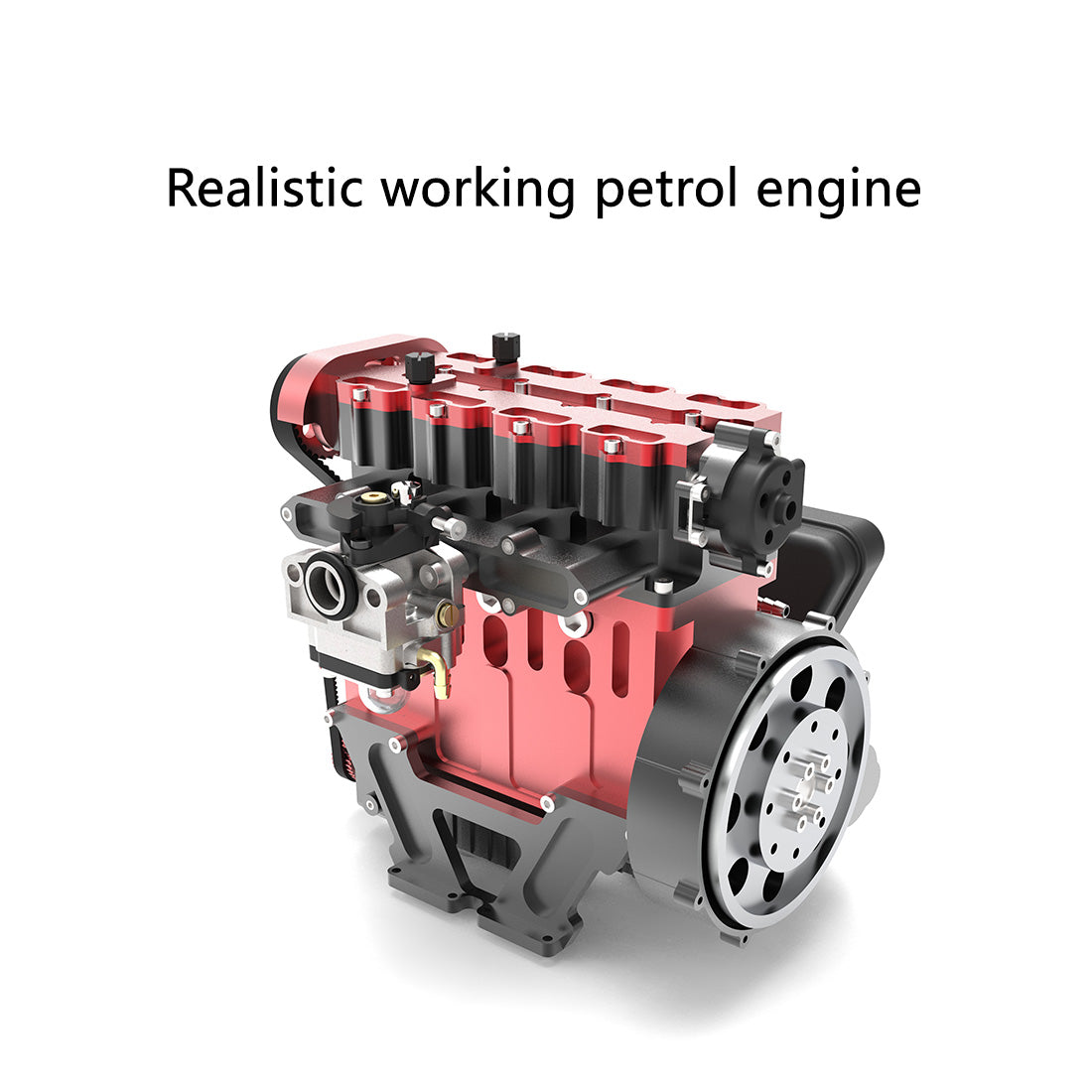 ENJOMOR GS-L4 Gas Engine 32cc 4-Stroke DOHC Inline Four RC Engine Model 12,000 rpm - stirlingkit