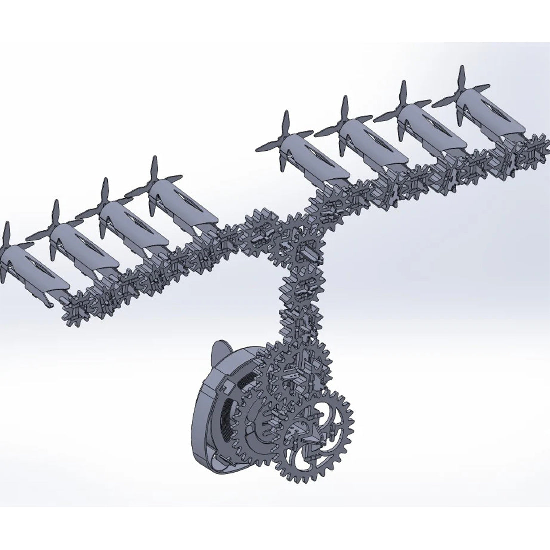 Hughes H-4 3D Metal Mechanical Plane Assembly Model Building Kit for Aviation Lovers - stirlingkit