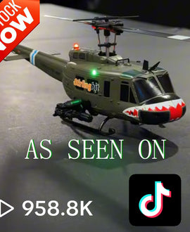 RC ERA C032 UH-1 Huey RTF 2.4G 6CH Flybarless 1/48 RC Helicopter Model for Beginner