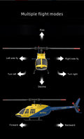 RC ERA A60 BELL 206 Mini Optical Flow RC Helicopter Model for Beginner RTF 90-Class 2.4G 4CH 1/42 - stirlingkit