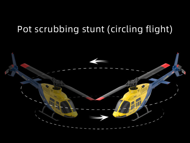 RC ERA A60 BELL 206 Mini Optical Flow RC Helicopter Model for Beginner RTF 90-Class 2.4G 4CH 1/42 - stirlingkit