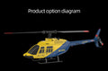 RC ERA A60 BELL 206 Mini Optical Flow RC Helicopter Model for Beginner RTF 90-Class 2.4G 4CH 1/42 - stirlingkit