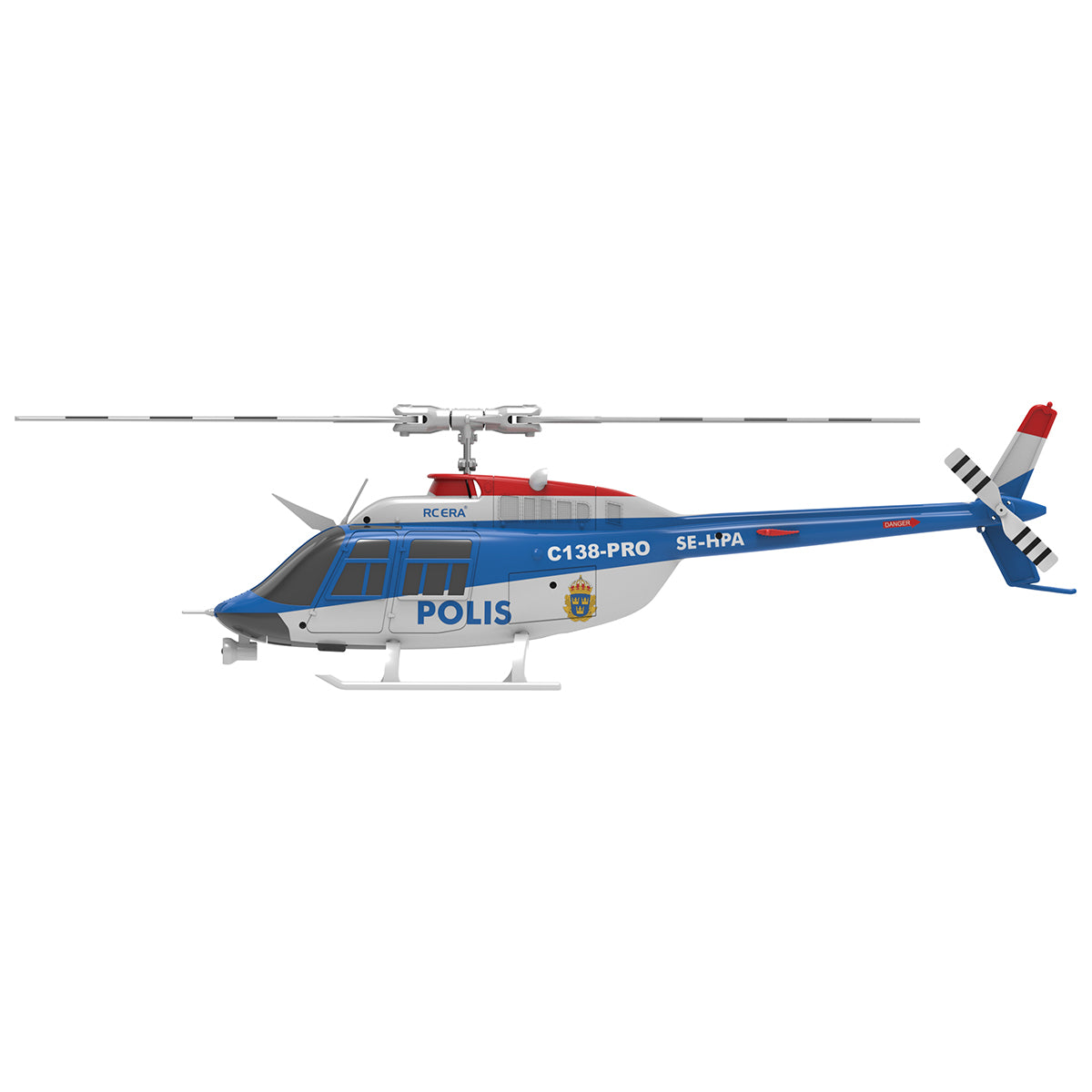 RC ERA C138 PRO Bell 206 Jet Ranger 2.4G 6CH 1/33 Scale RC Helicopter Model RTF - stirlingkit