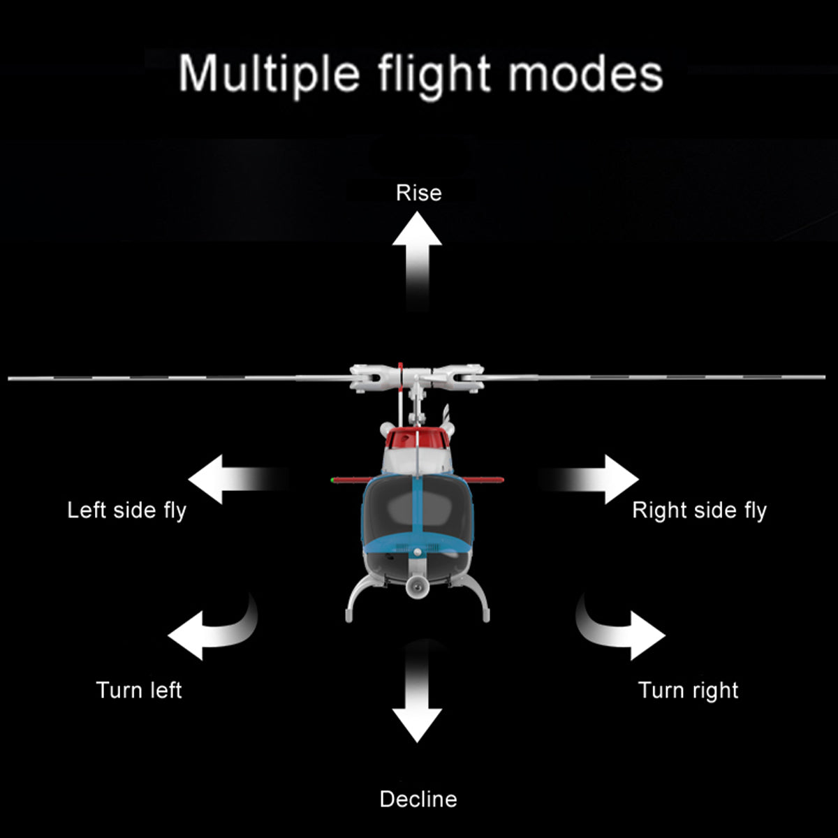 RC ERA C138 PRO Bell 206 Jet Ranger 2.4G 6CH 1/33 Scale RC Helicopter Model RTF - stirlingkit
