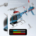 RC ERA C138 PRO Bell 206 Jet Ranger 2.4G 6CH 1/33 Scale RC Helicopter Model RTF - stirlingkit
