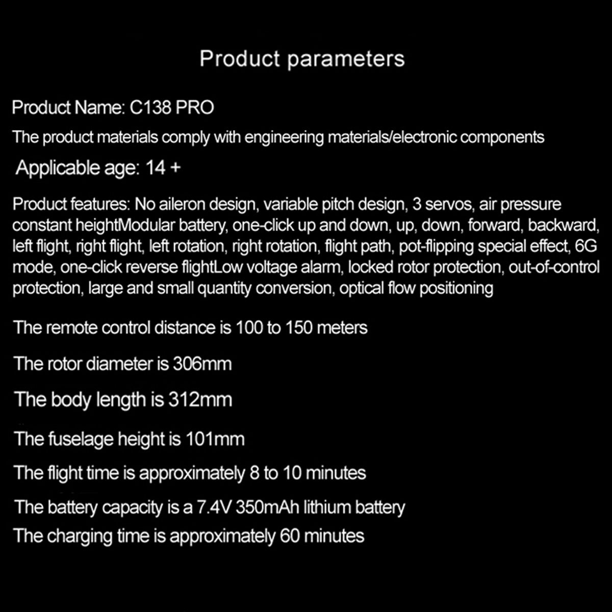 RC ERA C138 PRO Bell 206 Jet Ranger 2.4G 6CH 1/33 Scale RC Helicopter Model RTF - stirlingkit