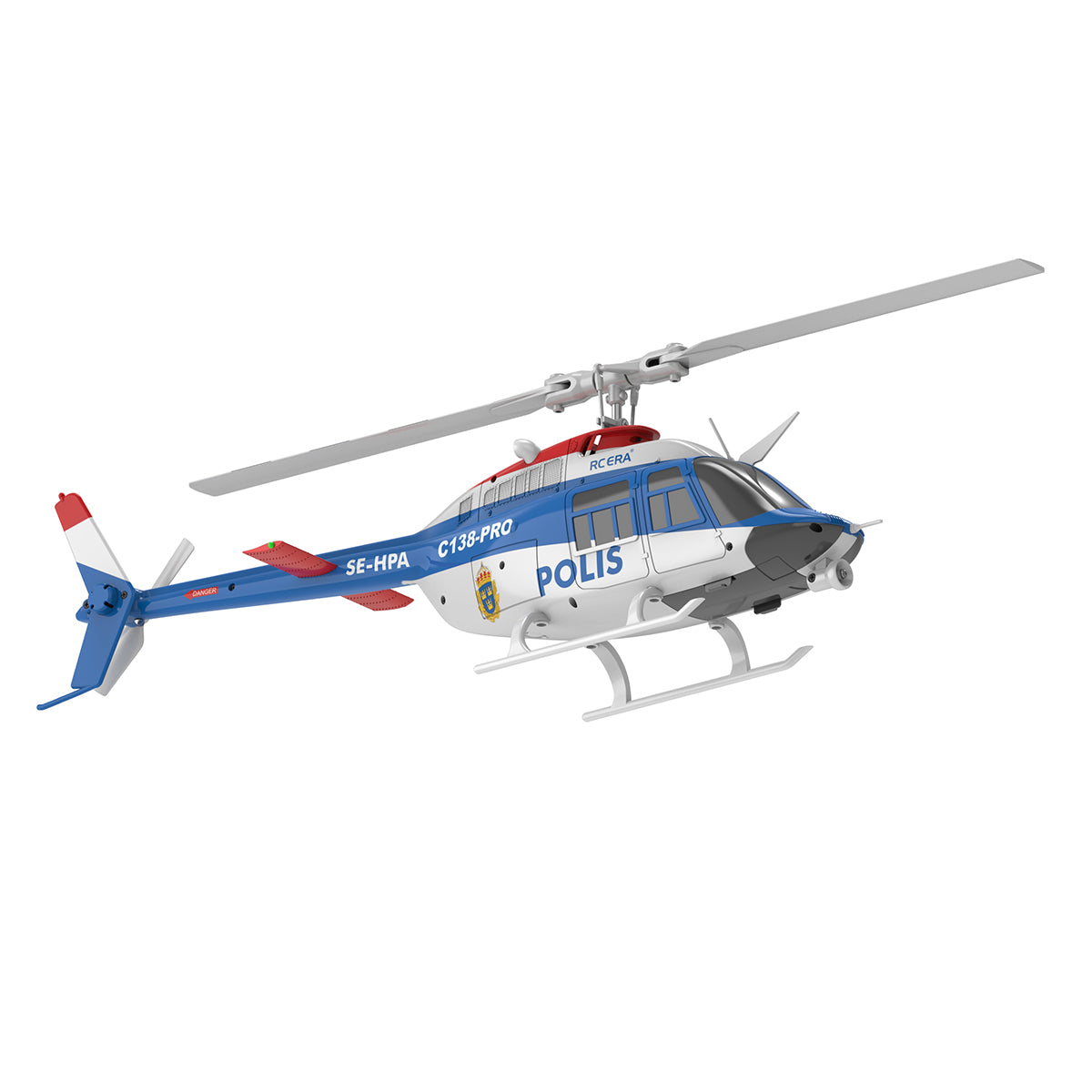 RC ERA C138 PRO Bell 206 Jet Ranger 2.4G 6CH 1/33 Scale RC Helicopter Model RTF - stirlingkit