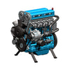 V4 Car Engine Model Full Metal Assembling Four-cylinder Building Kits for Researching Industry Studying/Toy/Gift