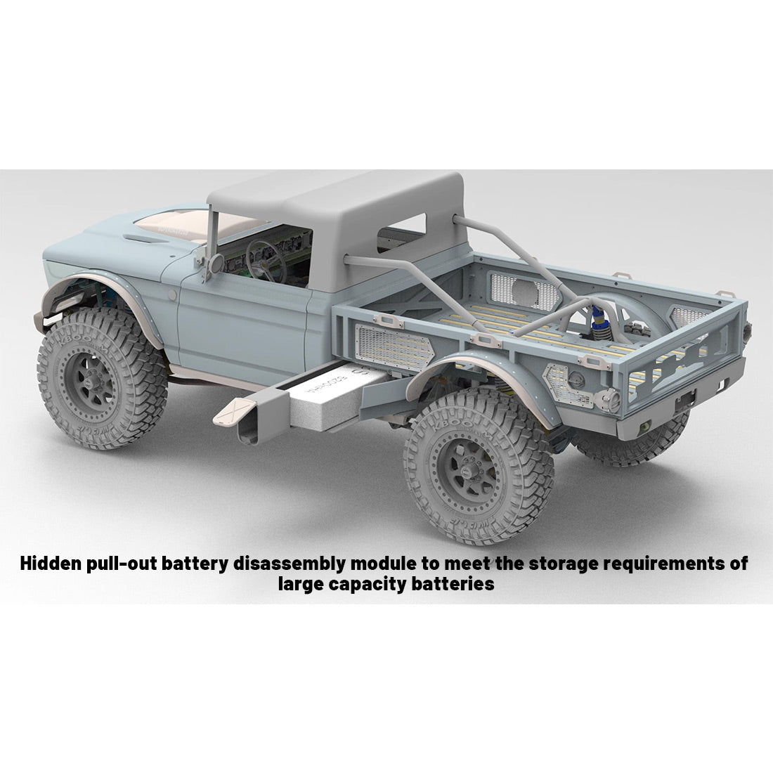 TWOLF M715 1/8 Scale 2.4G RC 4WD Off-Road Climbing Pickup Truck Model KIT - stirlingkit