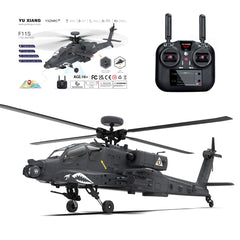 YU XIANG F11-S AH64 Apache RC Helicopter 1/32 2.4G 6CH RTF GPS Smart Version - stirlingkit