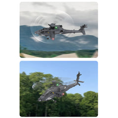 YU XIANG F11-S AH64 Apache RC Helicopter 1/32 2.4G 6CH RTF GPS Smart Version - stirlingkit