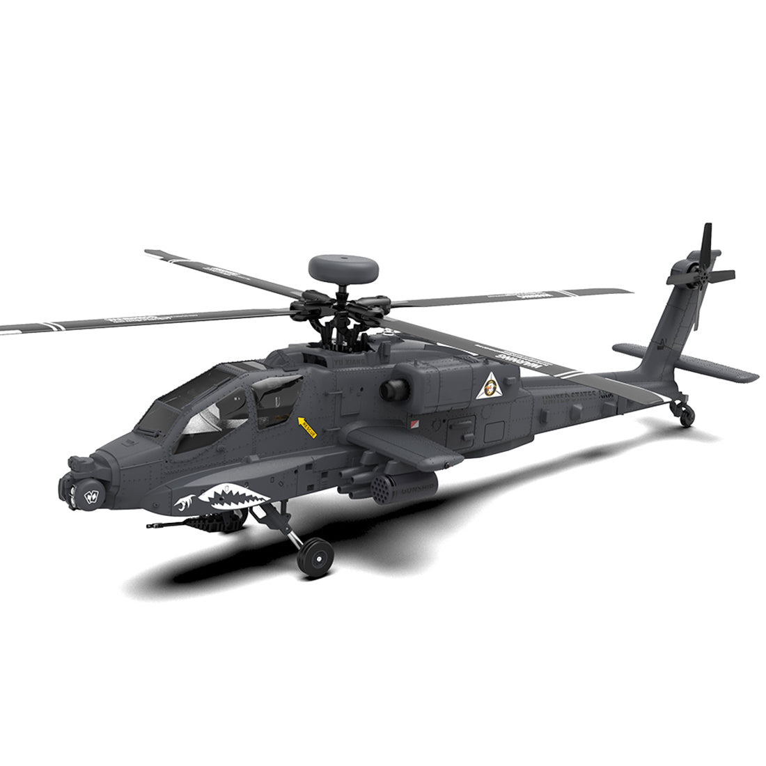 YU XIANG F11-S AH64 Apache RC Helicopter 1/32 2.4G 6CH RTF GPS Smart Version - stirlingkit