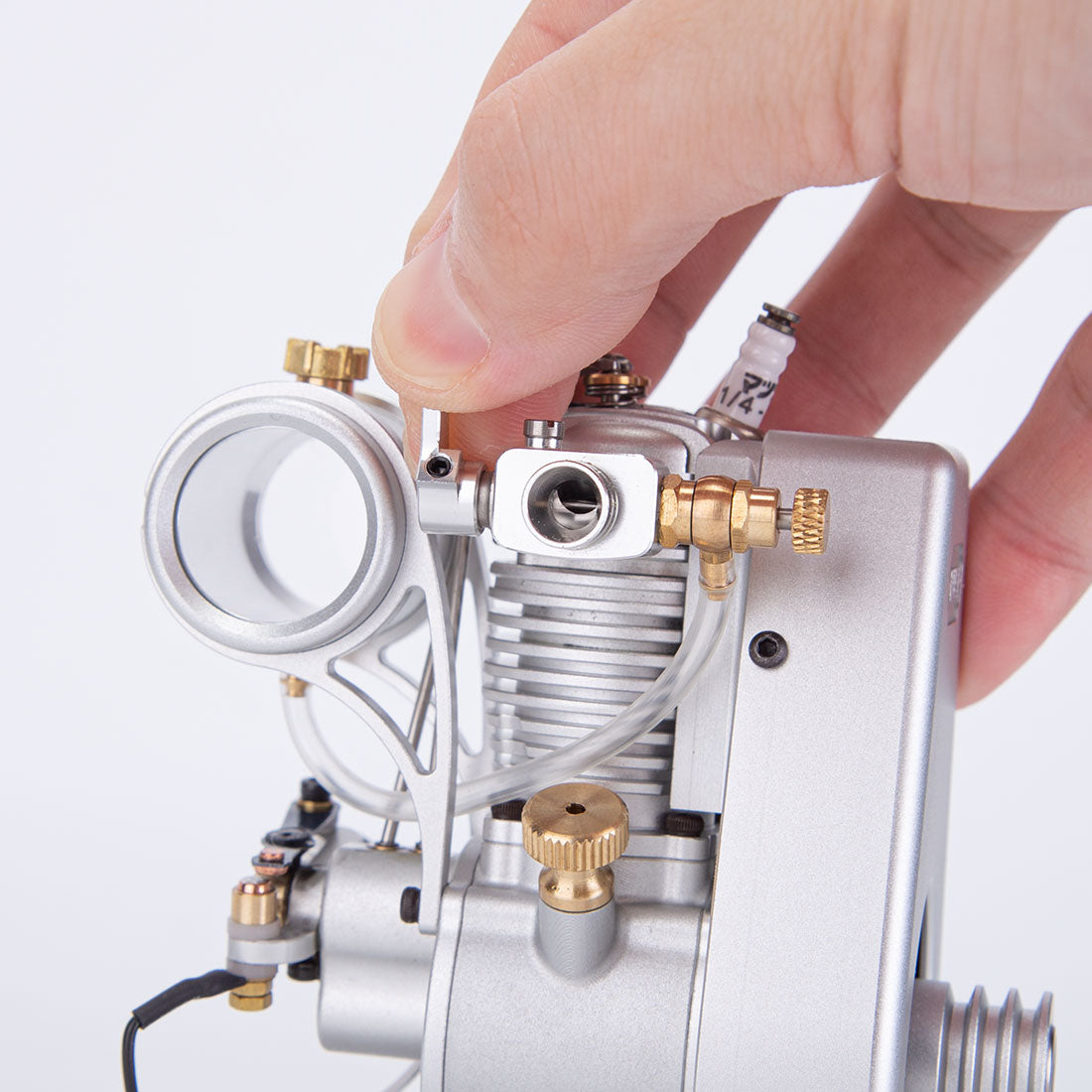 MUSA F1-2.7cc Mini Single-Cylinder 4-Cycle OHV Gas Stationary Engine 4 Stroke Air-cooled Engine Model - stirlingkit