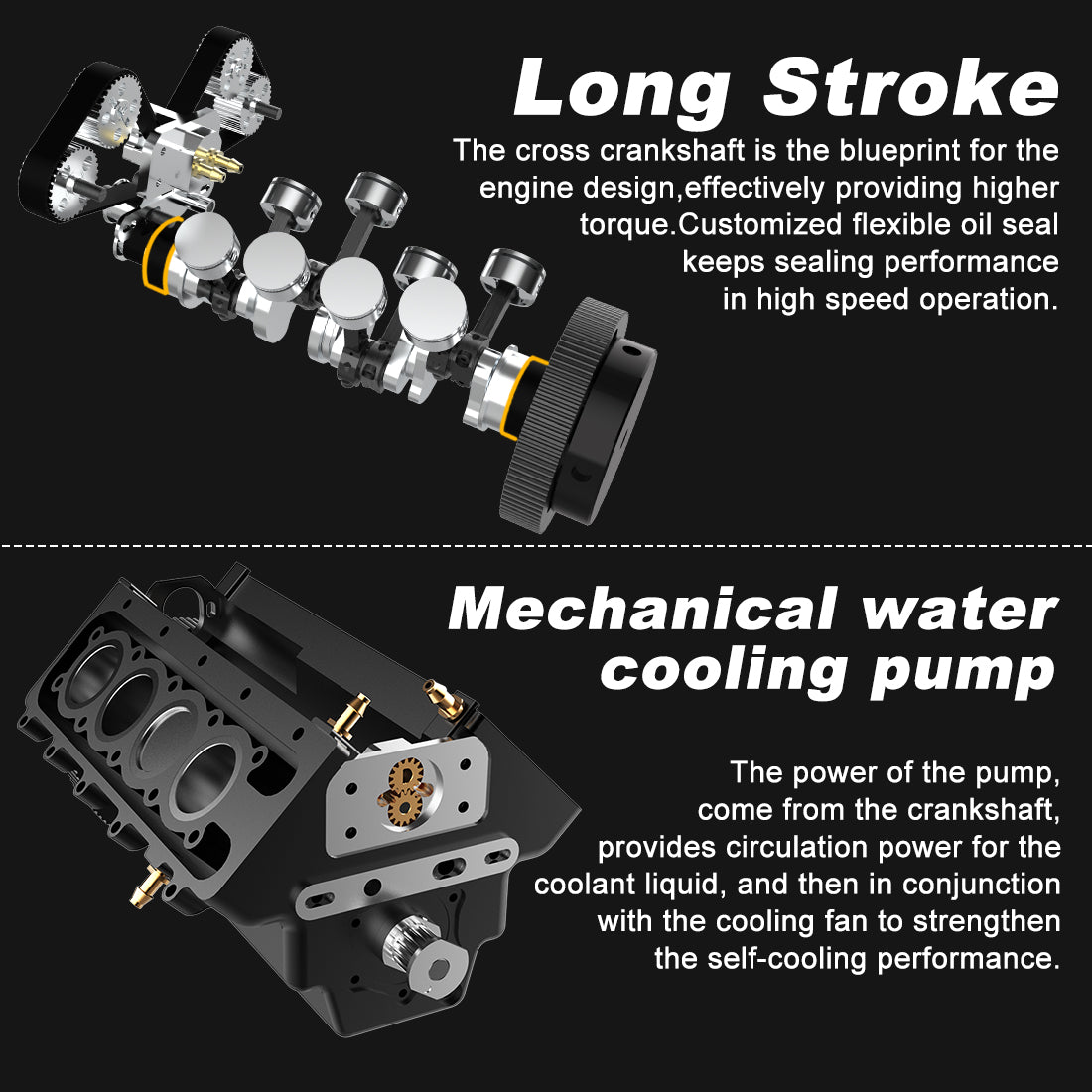 Toyan V8 FS-V800 28cc Engine RTR Nitro Engine Model Kits with Supercharger - stirlingkit