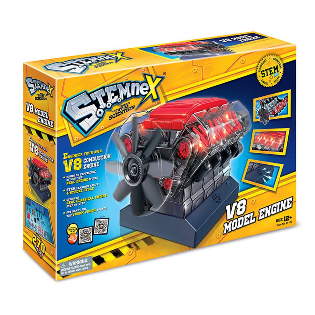 V8 Combustion Engine Model Building Kit STEM Toy Science Experiment - stirlingkit