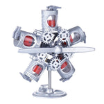 Assembly Radial Engine Model 5 Cylinder Star Engine Toy Collection Decoration - stirlingkit