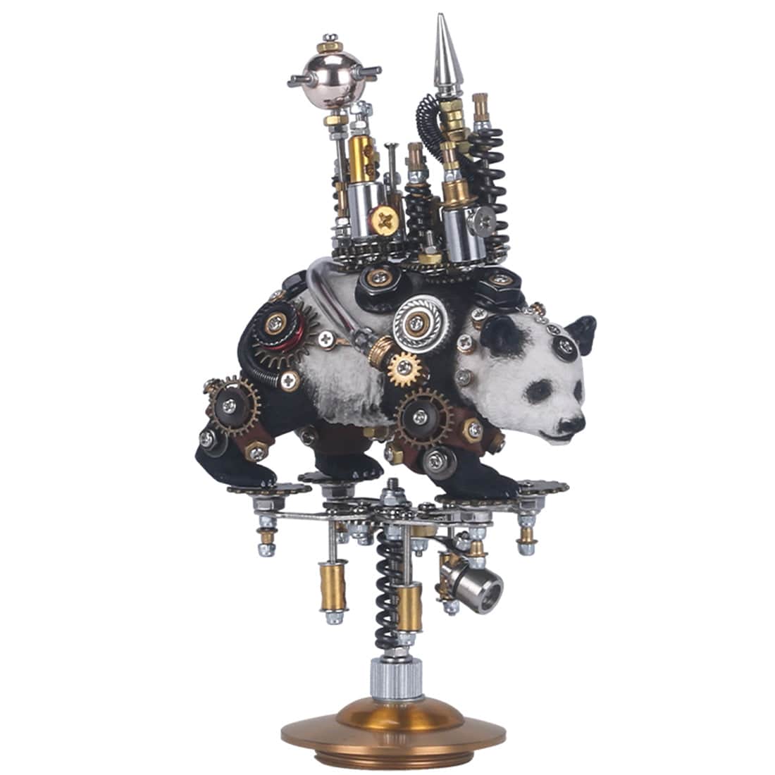 趣味 MECHANICAL DESIGN WORKS I 290PCS DIY Metal Mechanical Panda Model Kit Home Decoration