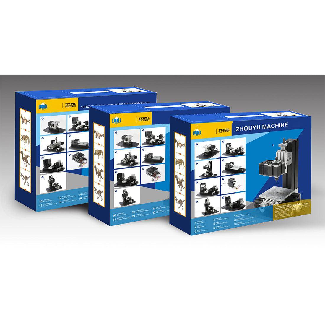 4 In 1 Wire Saw Wood Lathe Sand Mill Handheld Micro Machine Tool DIY Assembly Kit 100PCS+ - stirlingkit