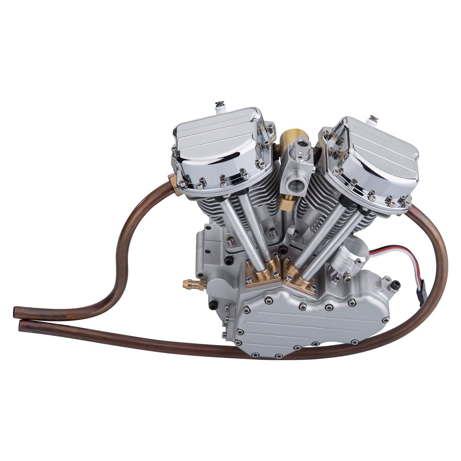 CISON FG-VT9 9cc V-twin V2 Engine Four-stroke Air-cooled Motorcycle RC Gasoline Engine - stirlingkit
