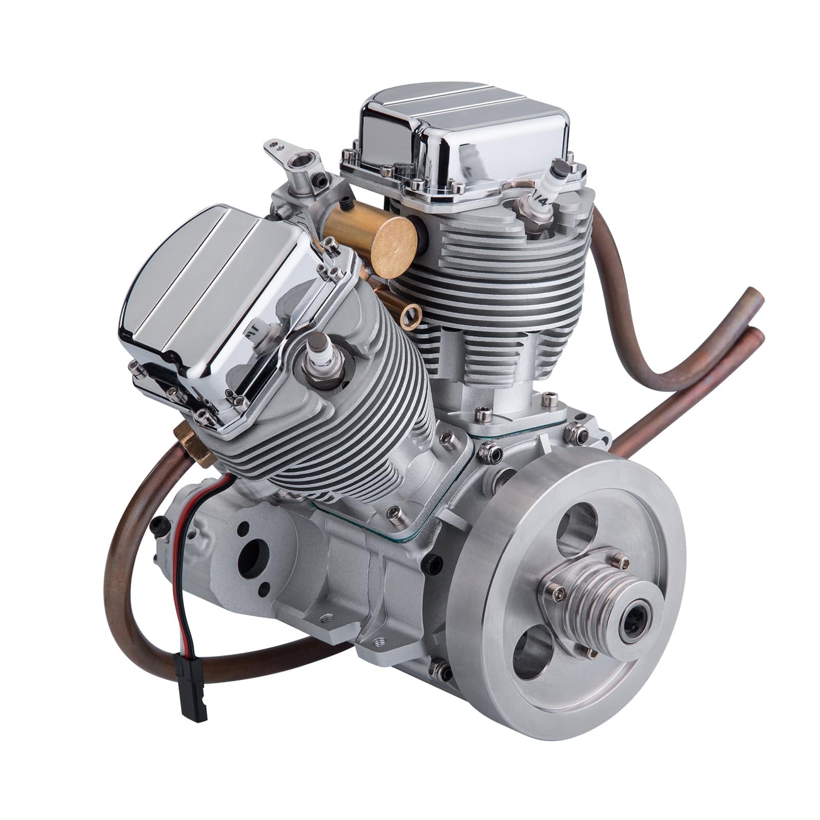 CISON FG-VT9 9cc V-twin V2 Engine Four-stroke Air-cooled Motorcycle RC Gasoline Engine - stirlingkit