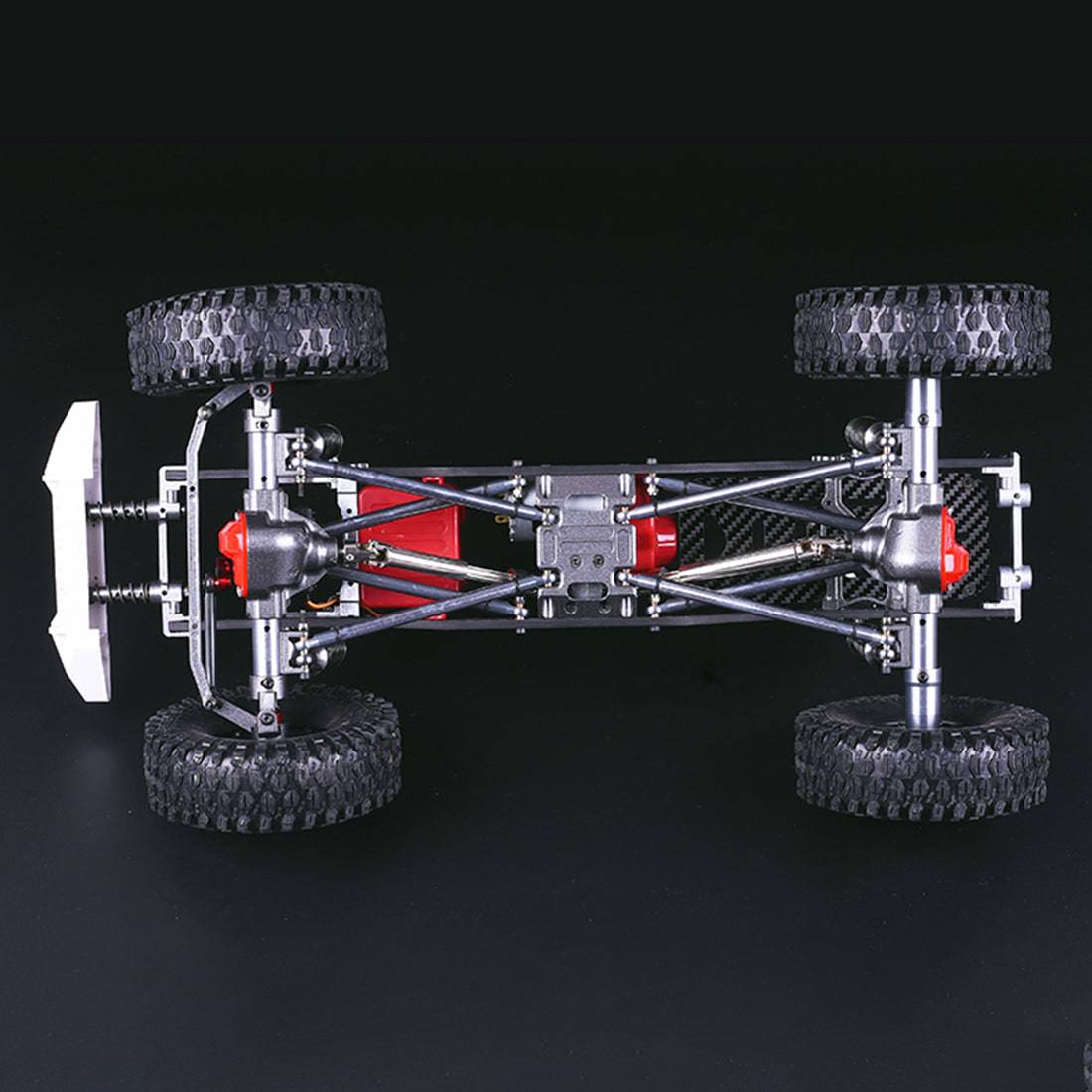 ENJOMOR 1/10  Metal RC Car Frame 4WD Off-road Climbing Car without Car Shell - stirlingkit