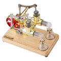 ENJOMOR Balance Two Cylinder Stirling Engine with LED Light Bulb - stirlingkit