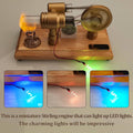 ENJOMOR Gamma LED Hot Air Stirling Engine Model - stirlingkit