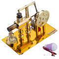 ENJOMOR Golden Balance Stirling Engine Generator with LED Bulb Non-Stop Run - stirlingkit