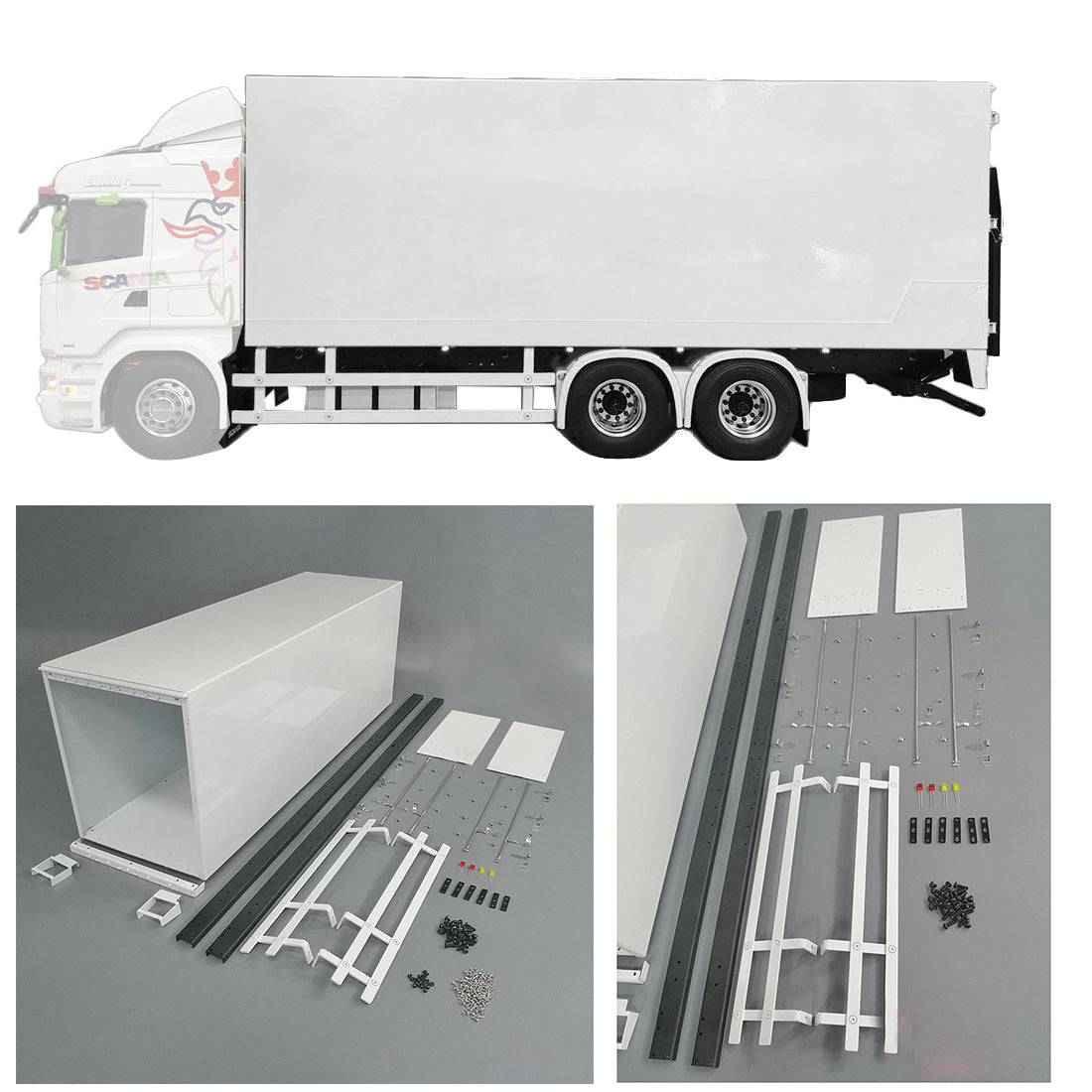 WEFEINO 4 cerniere in metallo RC Trailer Cargo Box cerniera WEFEINO 4 cerniere in metallo RC Trailer Cargo Box cerniera