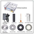 Precision Multifunctional Mini Table Saw Woodworking Lathe Polishing Bench For Engine Model DIY Crafts - stirlingkit