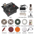 Precision Multifunctional Mini Table Saw Woodworking Lathe Polishing Bench For Engine Model DIY Crafts - stirlingkit