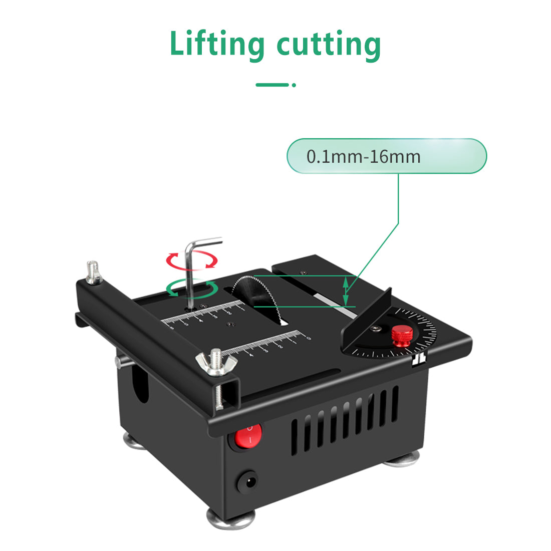 Precision Multifunctional Mini Table Saw Woodworking Lathe Polishing Bench For Engine Model DIY Crafts - stirlingkit