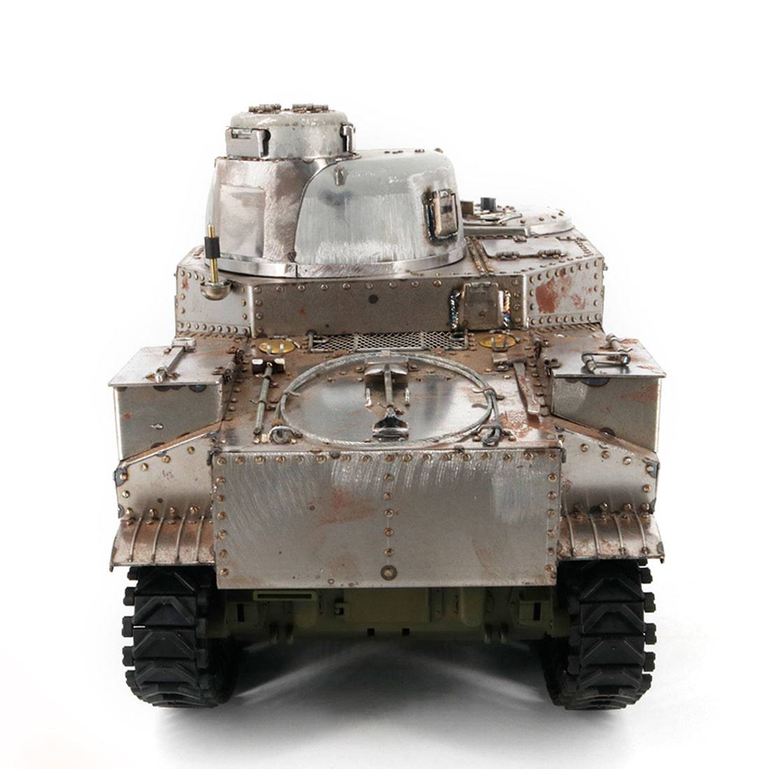 Premium 1/16 2.4G Simulation Metal RC WWII US Light Tank M3 Model Toy with Light & Sound - stirlingkit